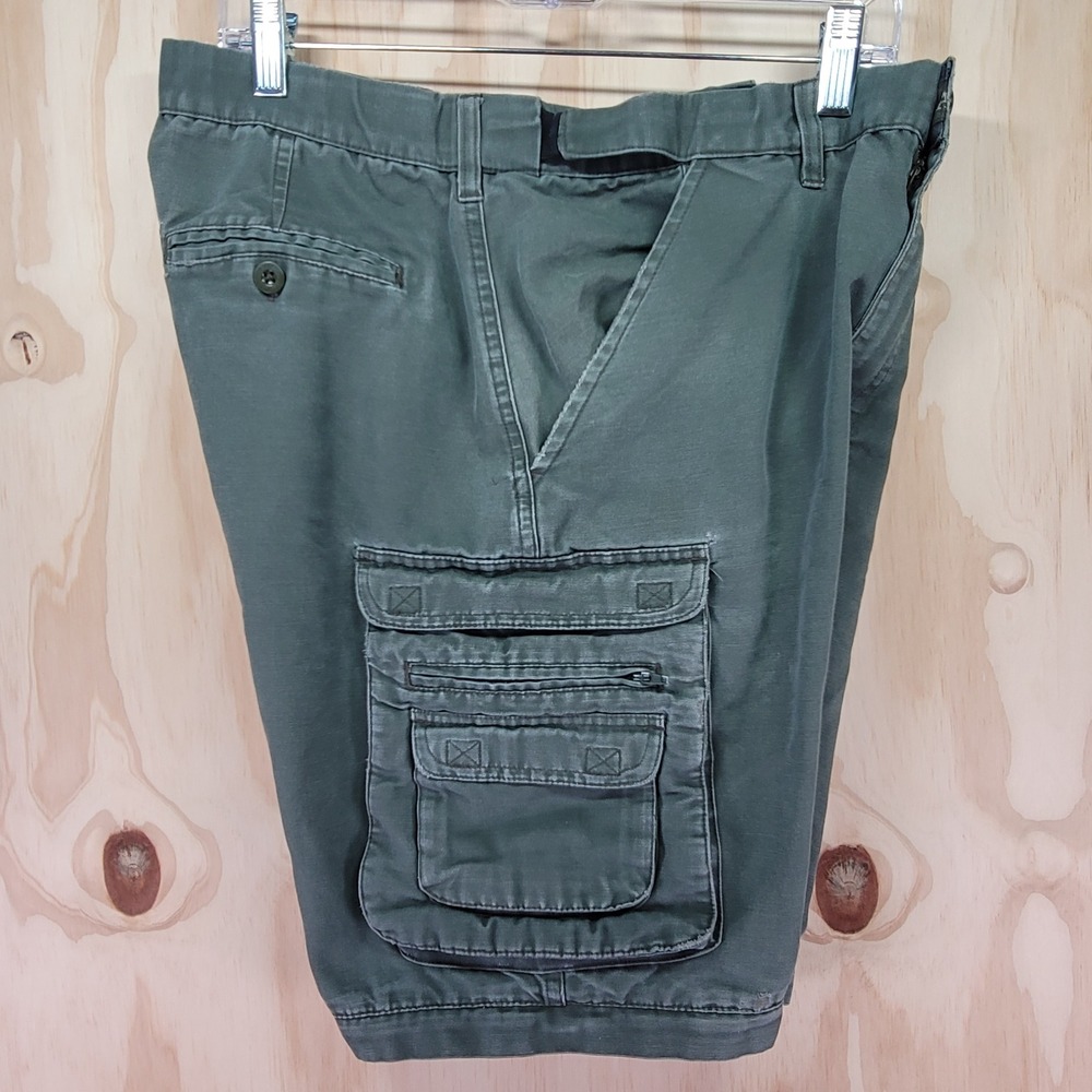Vintage Boy Scouts of America‎ Mens Green Cargo Uniform Shorts Size 32 Canvas - Picture 4 of 11